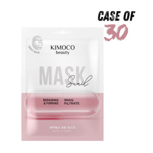 KIMOCO Beauty-Αναπλαστική και Συσφικτική Μάσκα Προσώπου με Βλέννα Σαλιγκαριού, 23ml, Κιβώτιο 30 Μασκών