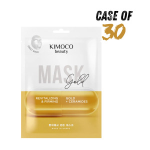 KIMOCO Beauty-Αναζωογονητική και Συσφικτική Μάσκα Προσώπου με Κολλοειδή Χρυσό και Κεραμίδια, 23ml, Κιβώτιο 30 Μασκών