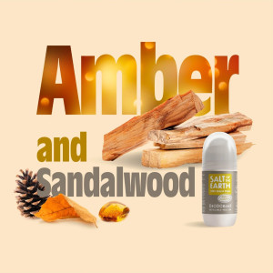 Salt of the Earth, Vegan Αποσμητικό, Spray 100ml, Amber/Sandalwood, ΚΙΒΩΤΙΟ 6 ΤΕΜΑΧΙΩΝ