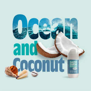 Salt of the Earth, Vegan Αποσμητικό, Spray 100ml, Ocean/Coconut, ΚΙΒΩΤΙΟ 6 ΤΕΜΑΧΙΩΝ