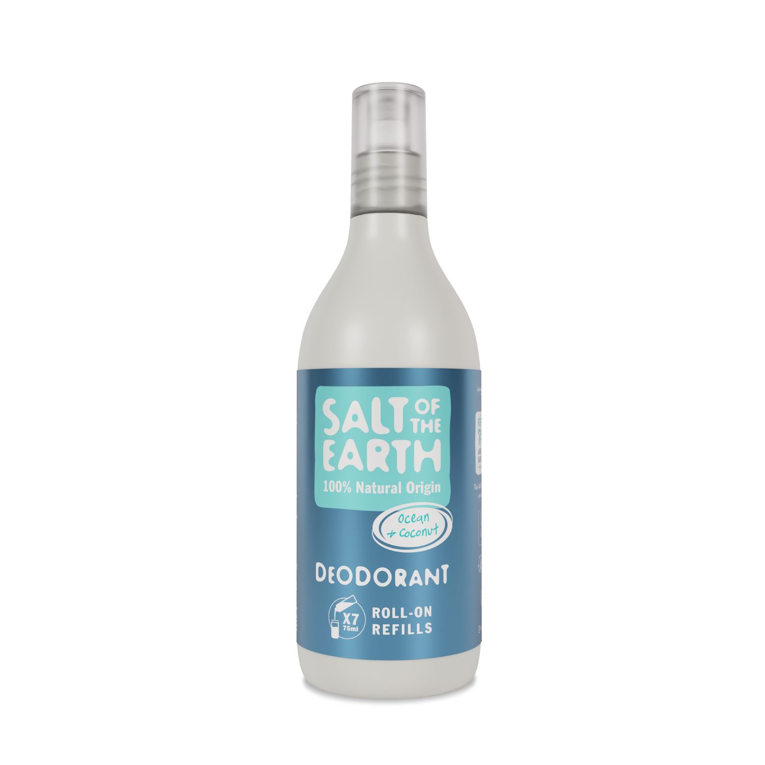 SaltoftheEarth Vegan Αποσμητικό, Roll-On Refill 525ml, Ocean/Coconut