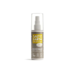 Salt of the Earth, Vegan Αποσμητικό, Spray 100ml, Amber/Sandalwood, ΚΙΒΩΤΙΟ 6 ΤΕΜΑΧΙΩΝ