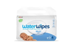 WaterWipes, 100% Plastic-free Άοσμα Μωρομάντηλα, 99.9% Νερό, ΚΙΒΩΤΙΟ 3 ΣΥΣΚΕΥΑΣΙΕΣ ΠΡΟΣΦΟΡΑΣ ΜΕ 4 ΠΑΚΕΤΑ x 60 ΜΑΝΤΗΛΑΚΙΑ