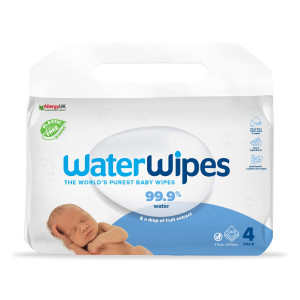 WaterWipes, 100% Plastic-free Άοσμα Μωρομάντηλα, 99.9% Νερό, ΚΙΒΩΤΙΟ 3 ΣΥΣΚΕΥΑΣΙΕΣ ΠΡΟΣΦΟΡΑΣ ΜΕ 4 ΠΑΚΕΤΑ x 60 ΜΑΝΤΗΛΑΚΙΑ