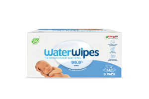 Value Pack, WaterWipes, 100% Plastic-free Άοσμα Μωρομάντηλα, 99.9% Νερό, Ηλικίες 0+, 540 Μαντηλάκια (9πακ/60τμχ)