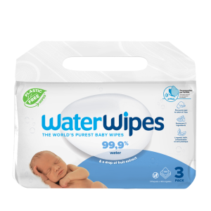 WaterWipes, 100% Plastic-free Άοσμα Μωρομάντηλα, 99.9% Νερό, ΚΙΒΩΤΙΟ 6 ΣΥΣΚΕΥΑΣΙΕΣ ΠΡΟΣΦΟΡΑΣ ΜΕ 3 ΠΑΚΕΤΑ x 48 ΜΑΝΤΗΛΑΚΙΑ