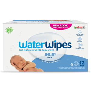 Monthly Pack, WaterWipes, 100% Plastic-free Άοσμα Μωρομάντηλα, 99.9% Νερό, Ηλικίες 0+, 720 Μαντηλάκια (12πακ/60τμχ)